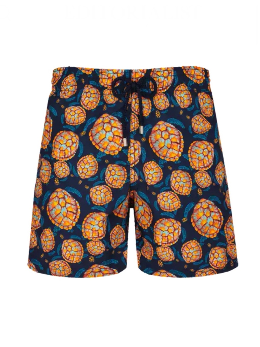 Vilebrequin Moorea swim trunks in a blue 'Carapaces' turtle print Sz S